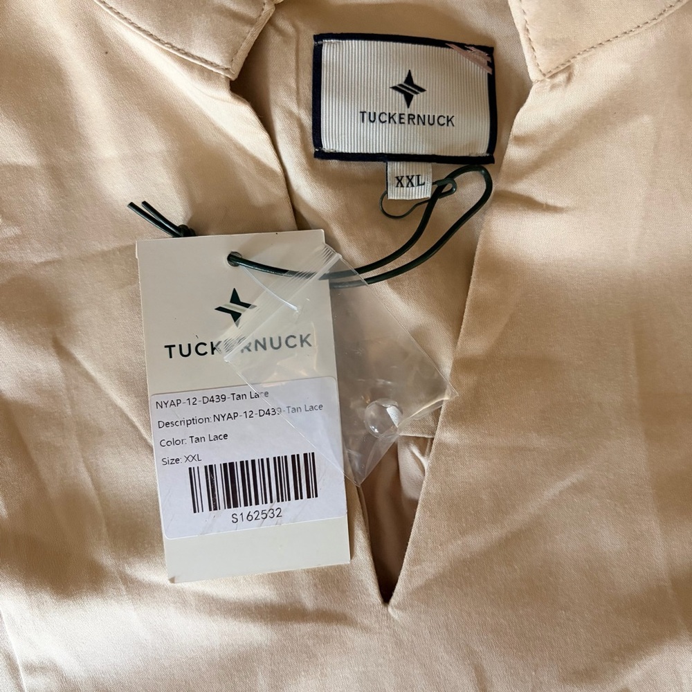 Tuckernuck Cream Mini Dress with Yellow Embroidered Trim - Picture 9 of 16